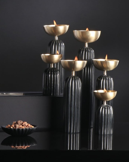Aadya Diya /Tea Light Holder - Set of 3