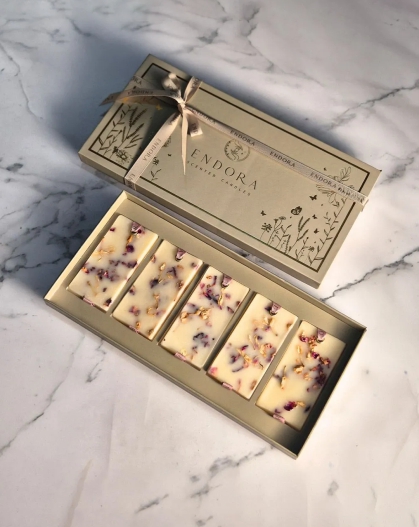 Lavender & Rose Scented Beeswax Tablets – Set of 5