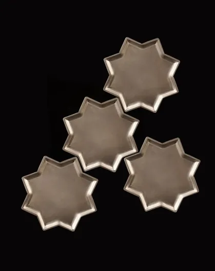 8 Point Star Plates - Set of 4
