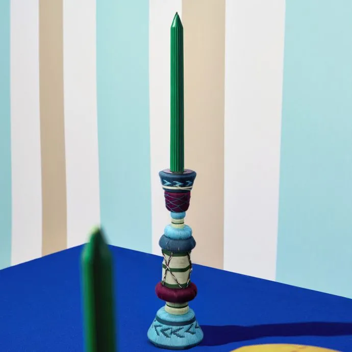 Mexican Threadwork Single Candle Stand I