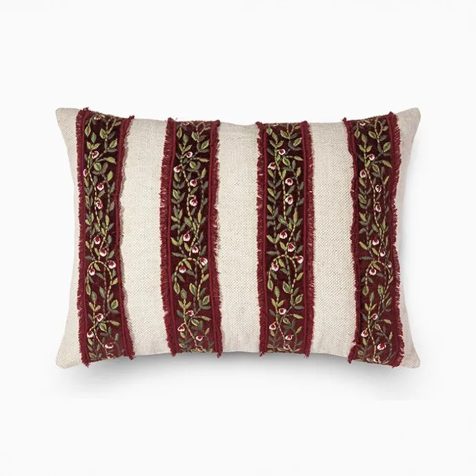 Winter Berry Ecru Lumbar 