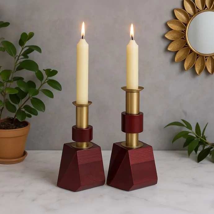 Aurora Candle Holders - Set of 2