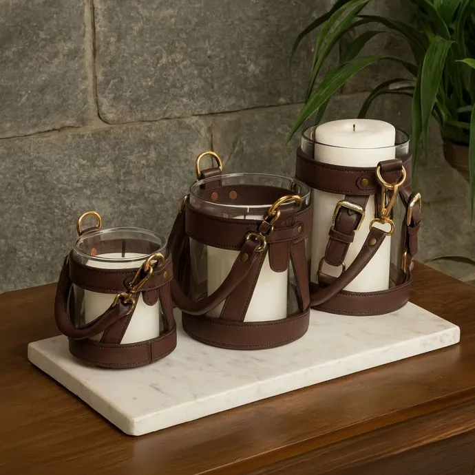 Hurricane Candle Holders - Set of 3