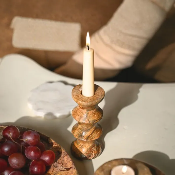 Astra Marble Candle Holder