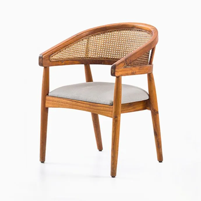 Crescent Rattan Chair