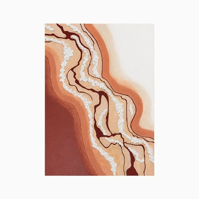 Aerial Landscape Textured Wall Art