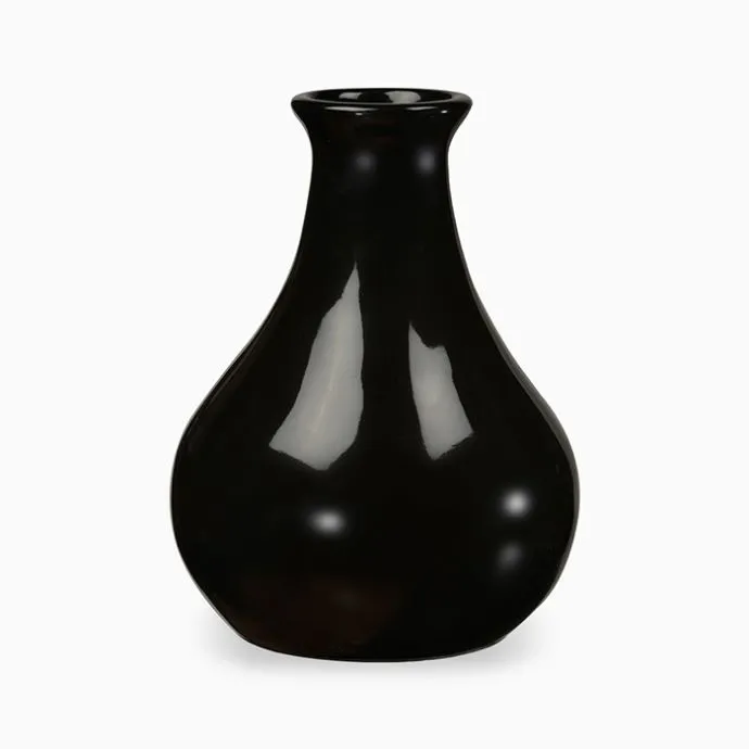 Terracotta Black Vase