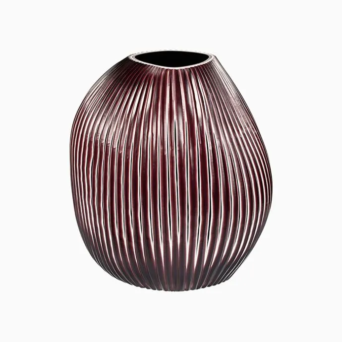 Lotus Cut Glass Vase
