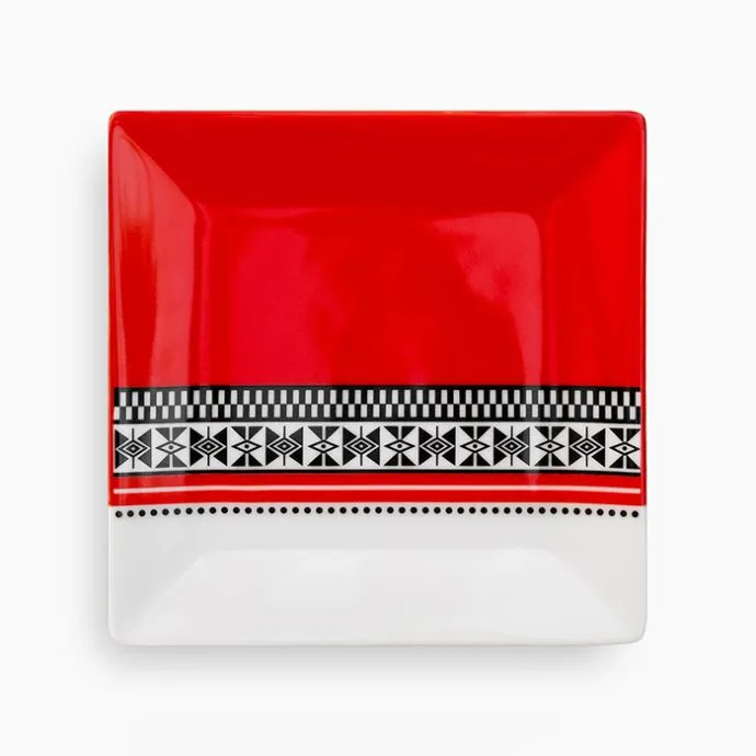 Threads of the Nilgiris Appetizer Plates - Set of 6