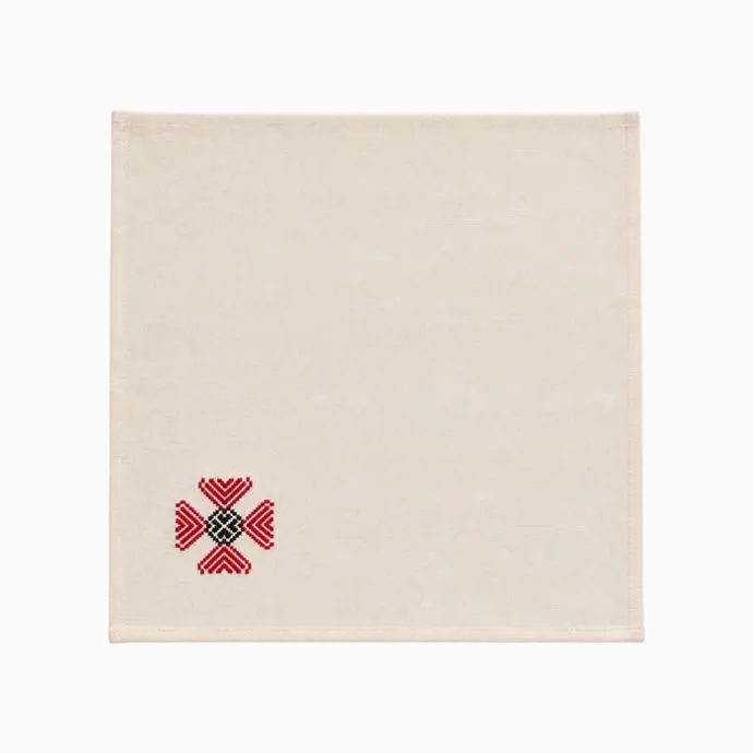 Threads of the Nilgiris Hand-Embroidered Table Napkins - Set of 6