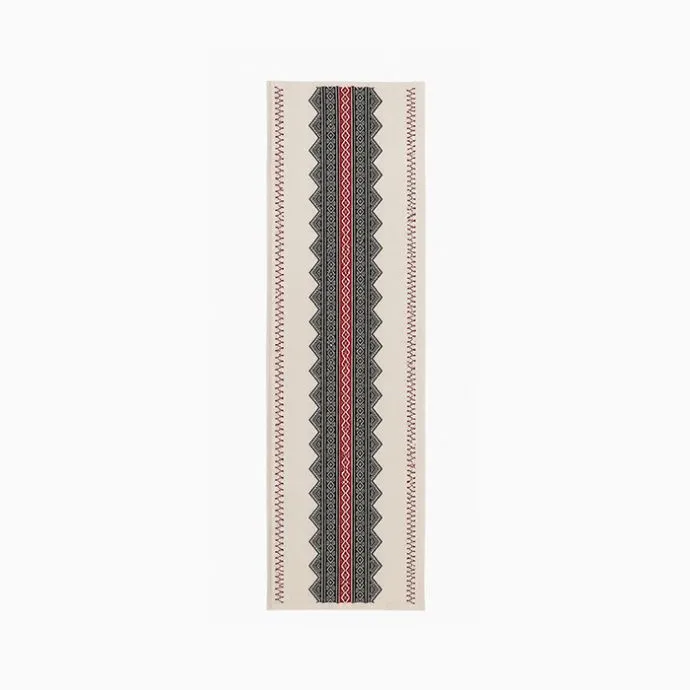 Threads of the Nilgiris Hand-Embroidered Table Runner