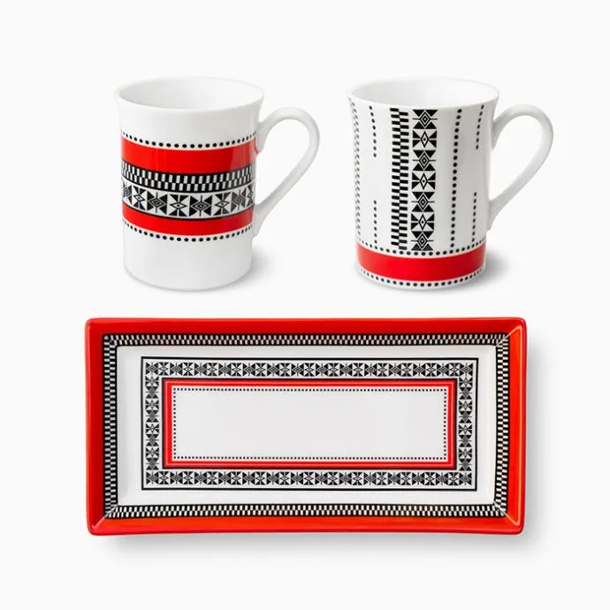 Threads of the Nilgiris Coffee Service - Set of 3