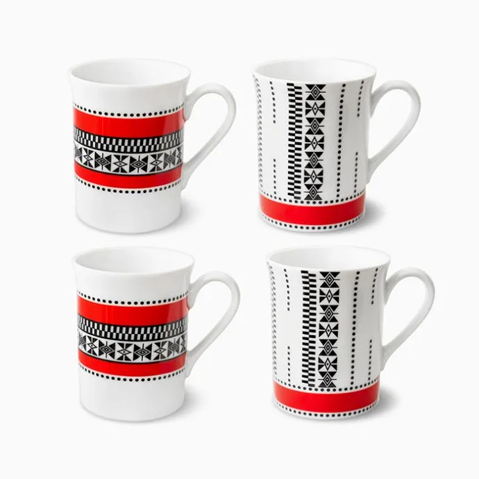 Threads of the Nilgiris Coffee Mugs - Set of 4