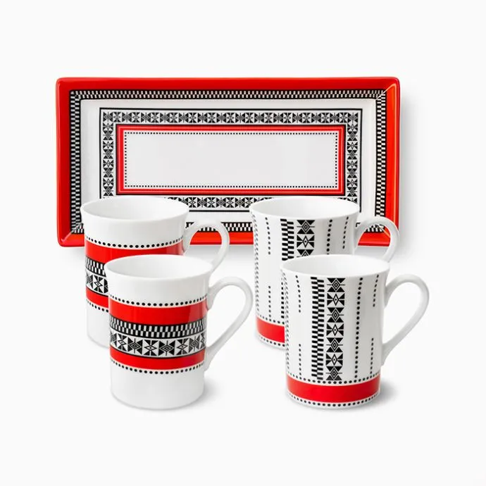 Threads of the Nilgiris Coffee Service - Set of 5