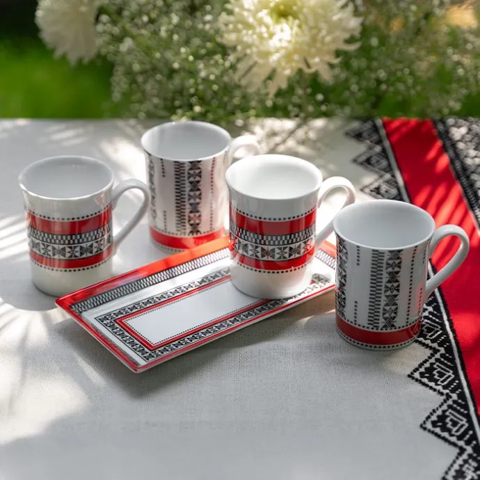 Threads of the Nilgiris Coffee Service - Set of 5