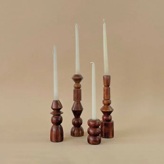 Totem Candle Holders - Set of 4