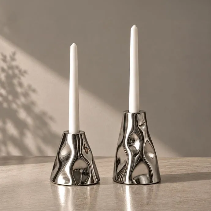 Glacier Candle Holders - Set of 2