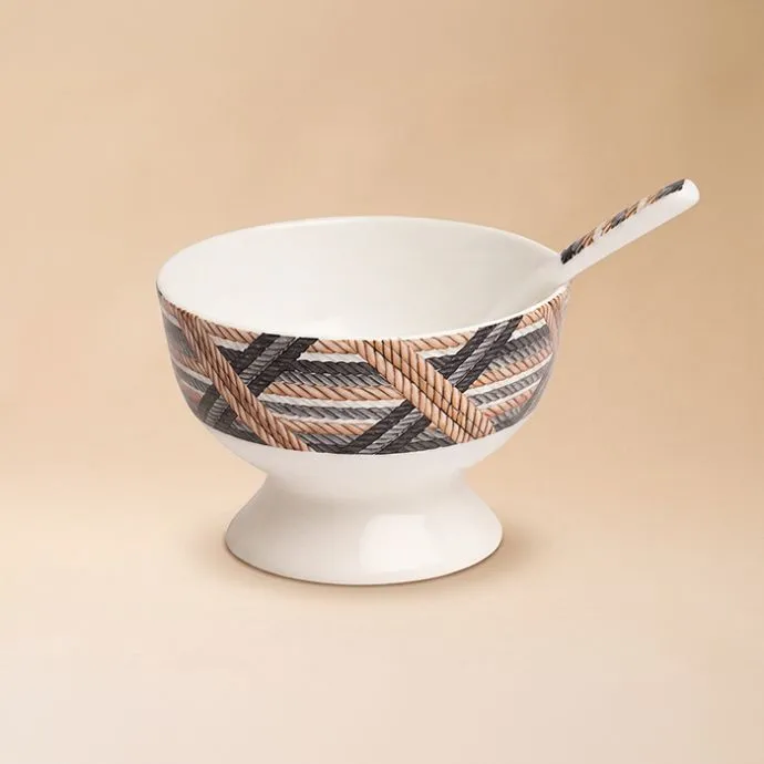 Cordage Dessert Bowl With Spoon