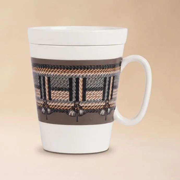 Cordage Coffee Mug With Lid - Wreath