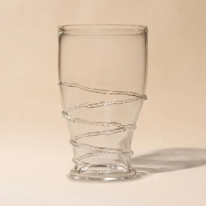 Safari Rope Drinking Glass - White