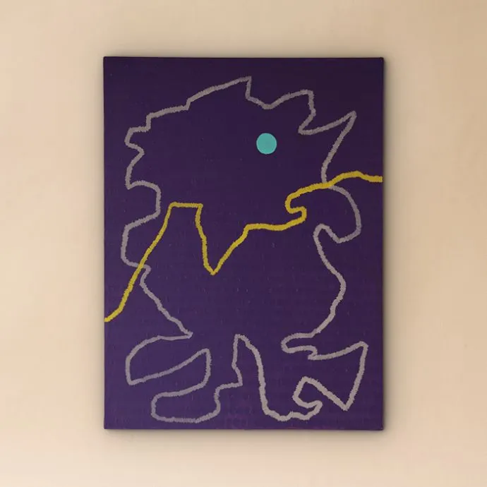 Singular Axis Wall Art - Navy