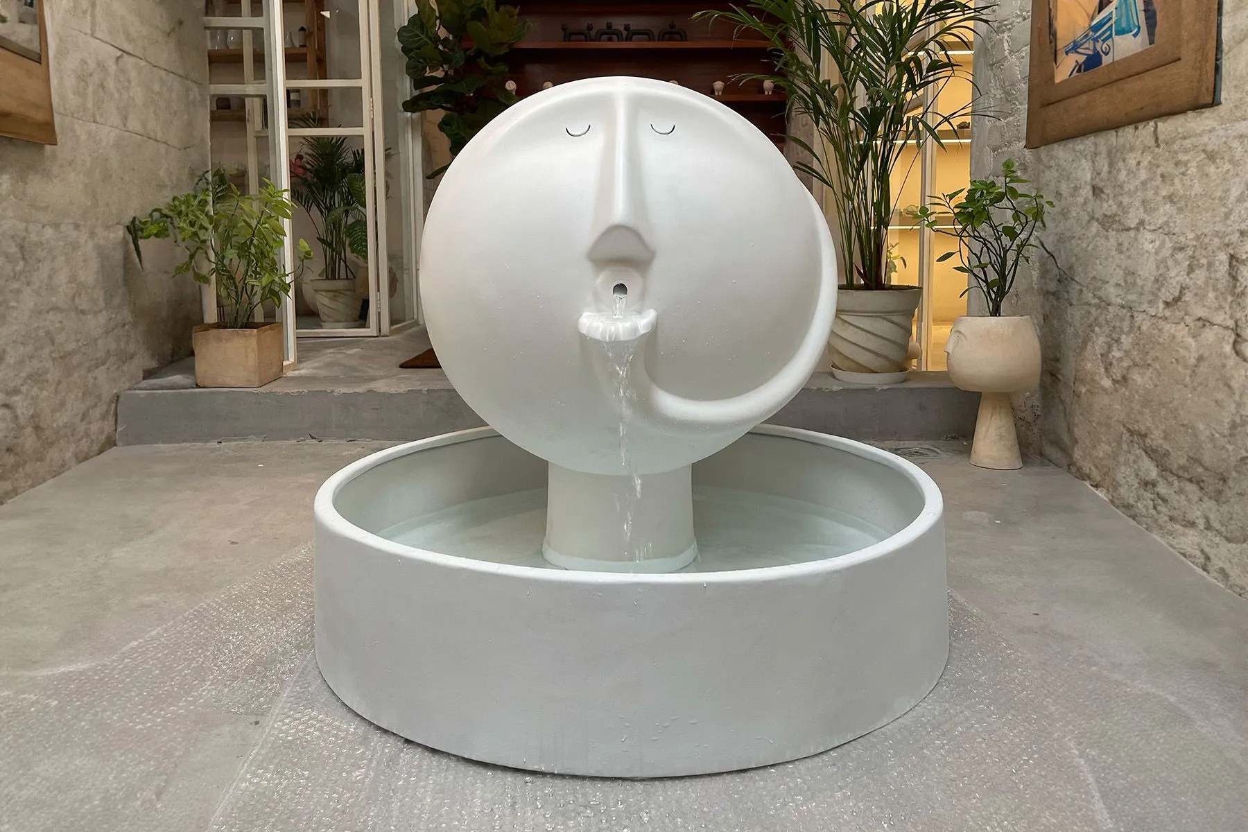 Blown Away Fountain Sculpture | Claymen Studio | The House Of Things