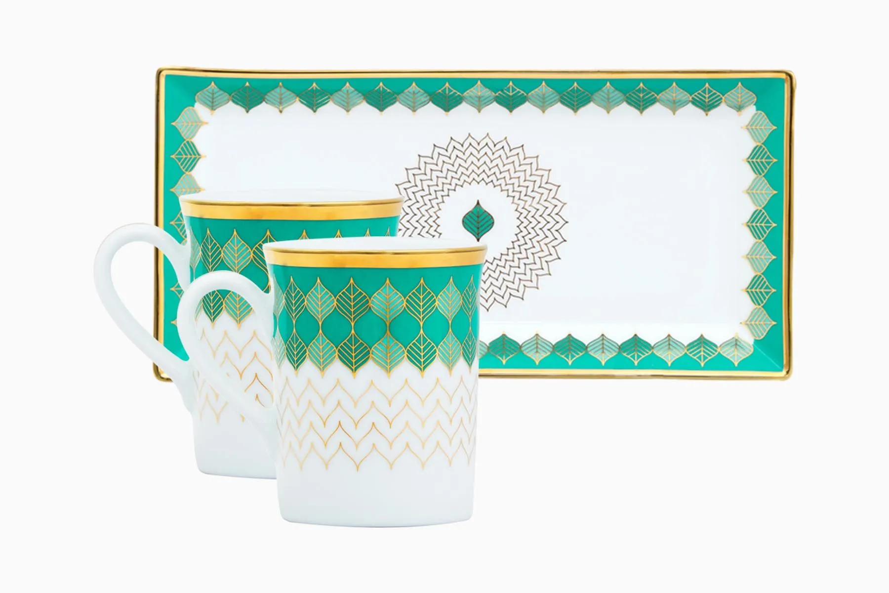 Banaras Tea Service - Set of 3 |Nishita Fine Tableware| The House Of Things