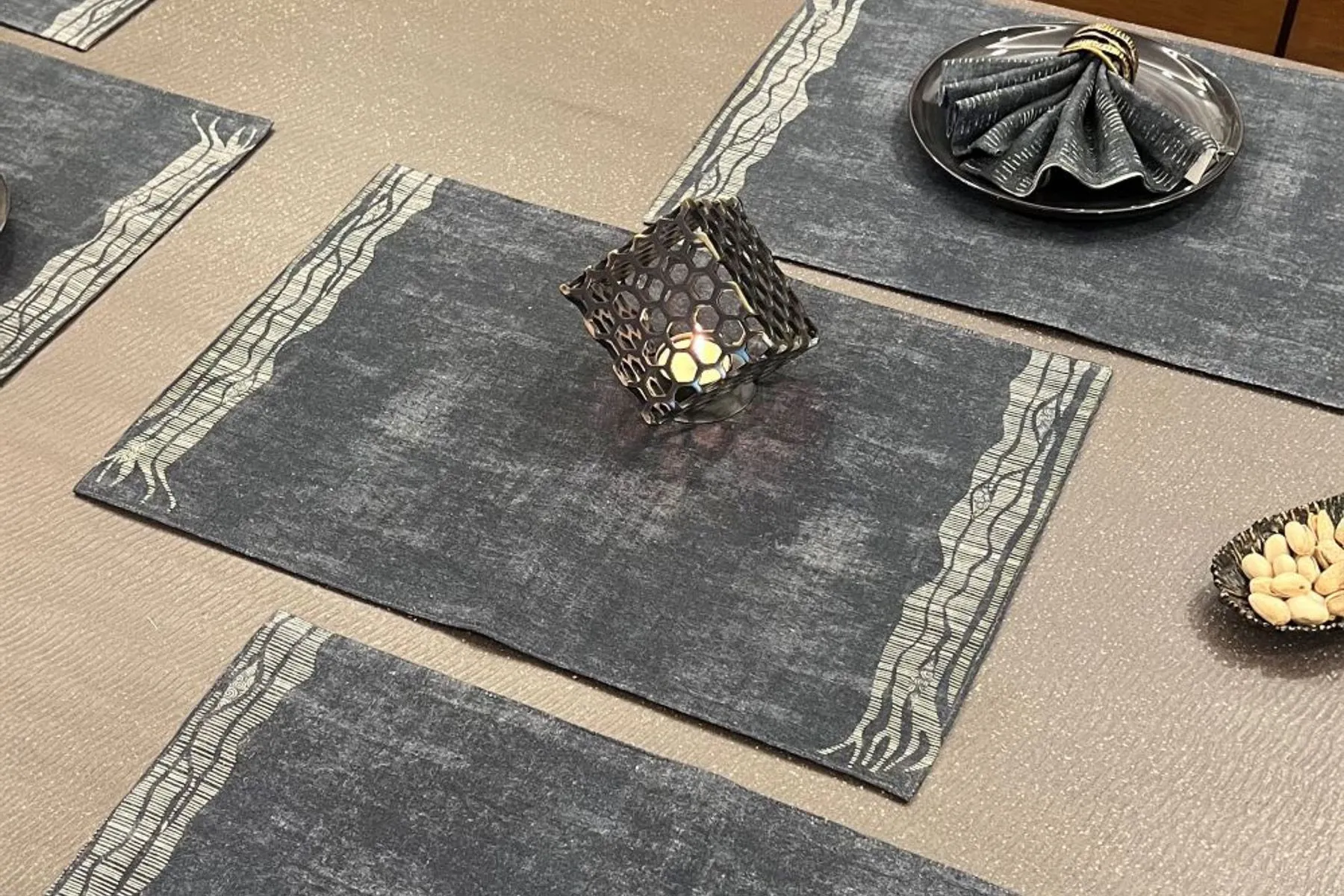 Boab Charcoal Place Mats - Set of 4|Studio ABACA | The House Of Things