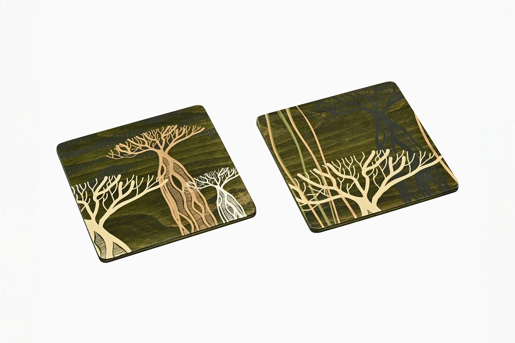 Boab Olive Trivets - Set of 2|Studio ABACA | The House Of Things