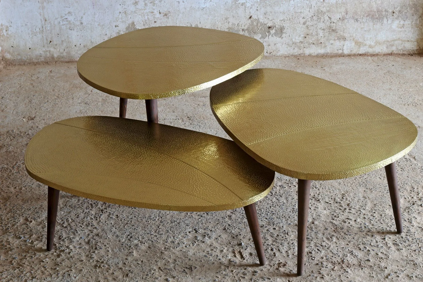 Brass Pebble Table  | This And That | The House Of Things