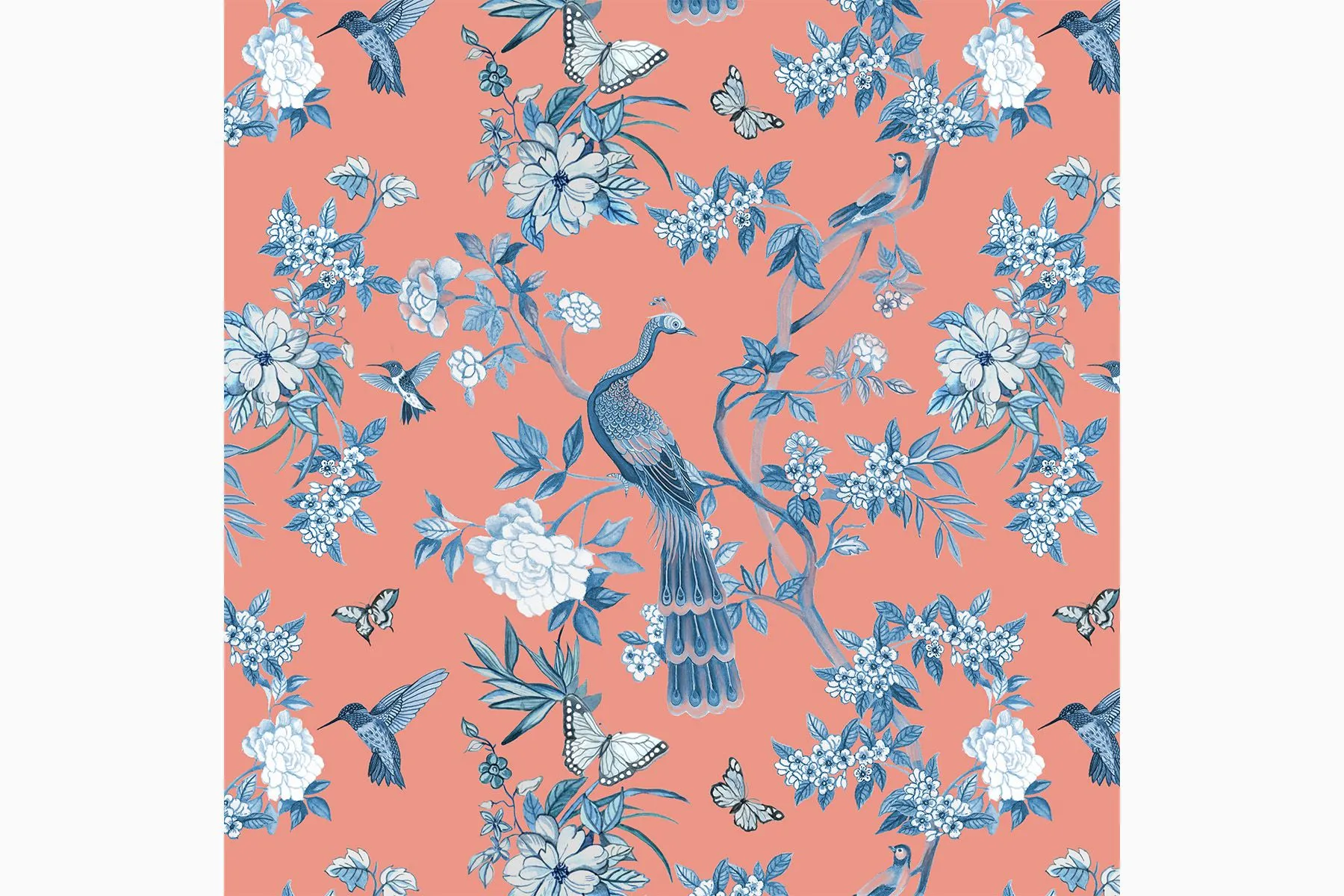 Chinoserie Hand Printed Wallpaper| Oldhand Designs | THe House Of Things