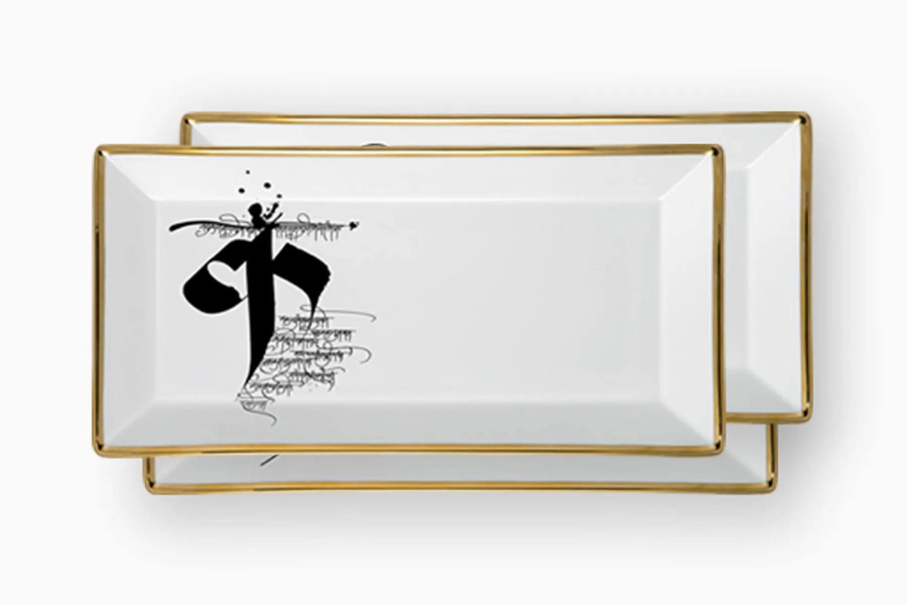 Devnagiri Trays (Set of 2) by Nishita | The House Of Things