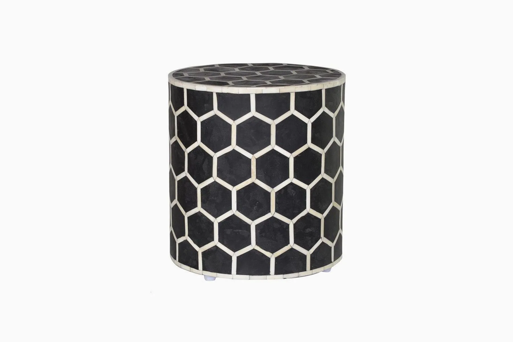 Honeycomb Inlay Stool  | The Edit | The House Of Things