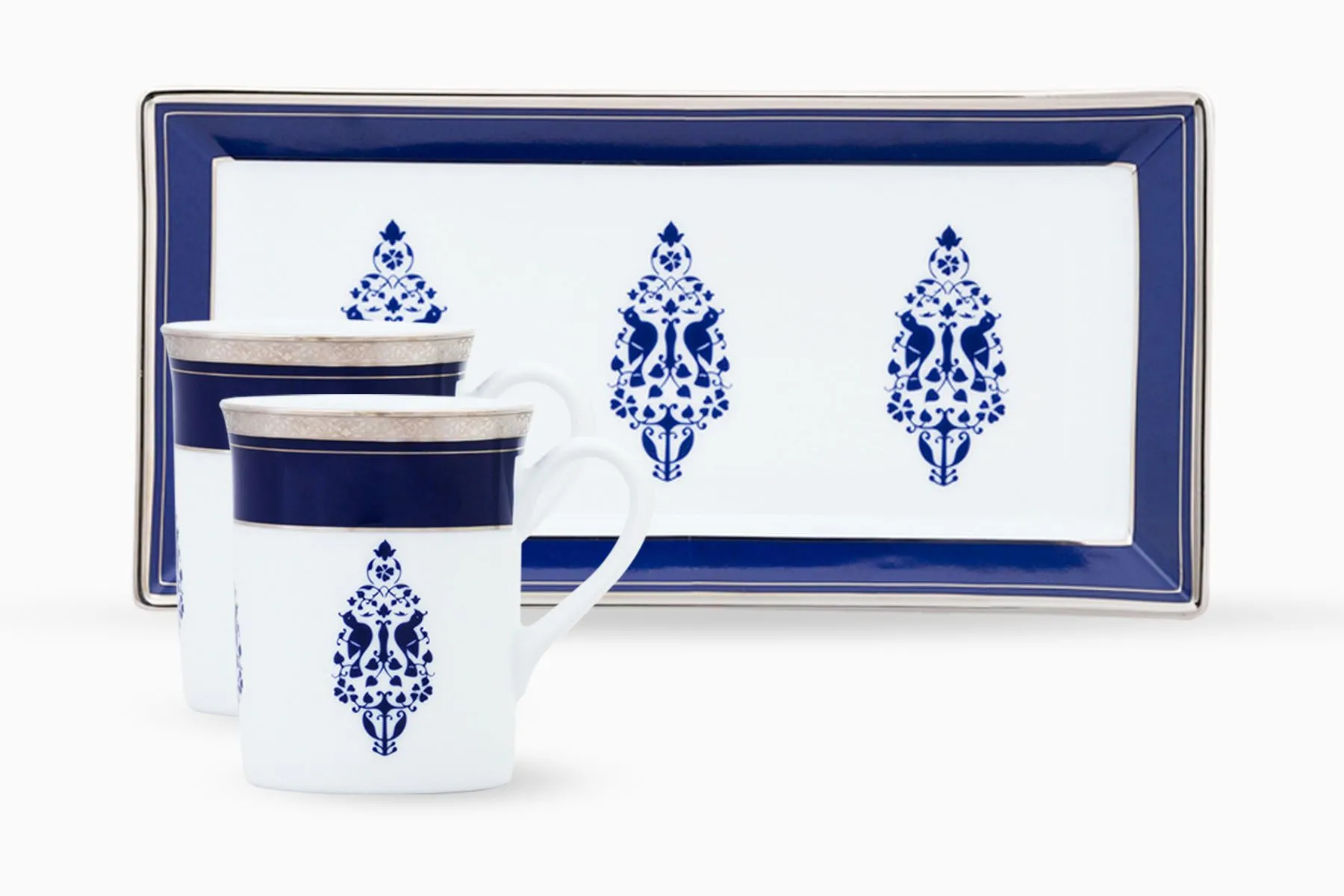 Jodhpur Evenings Tea Service - Set of 3 |Nishita Fine Tableware| The House Of Things