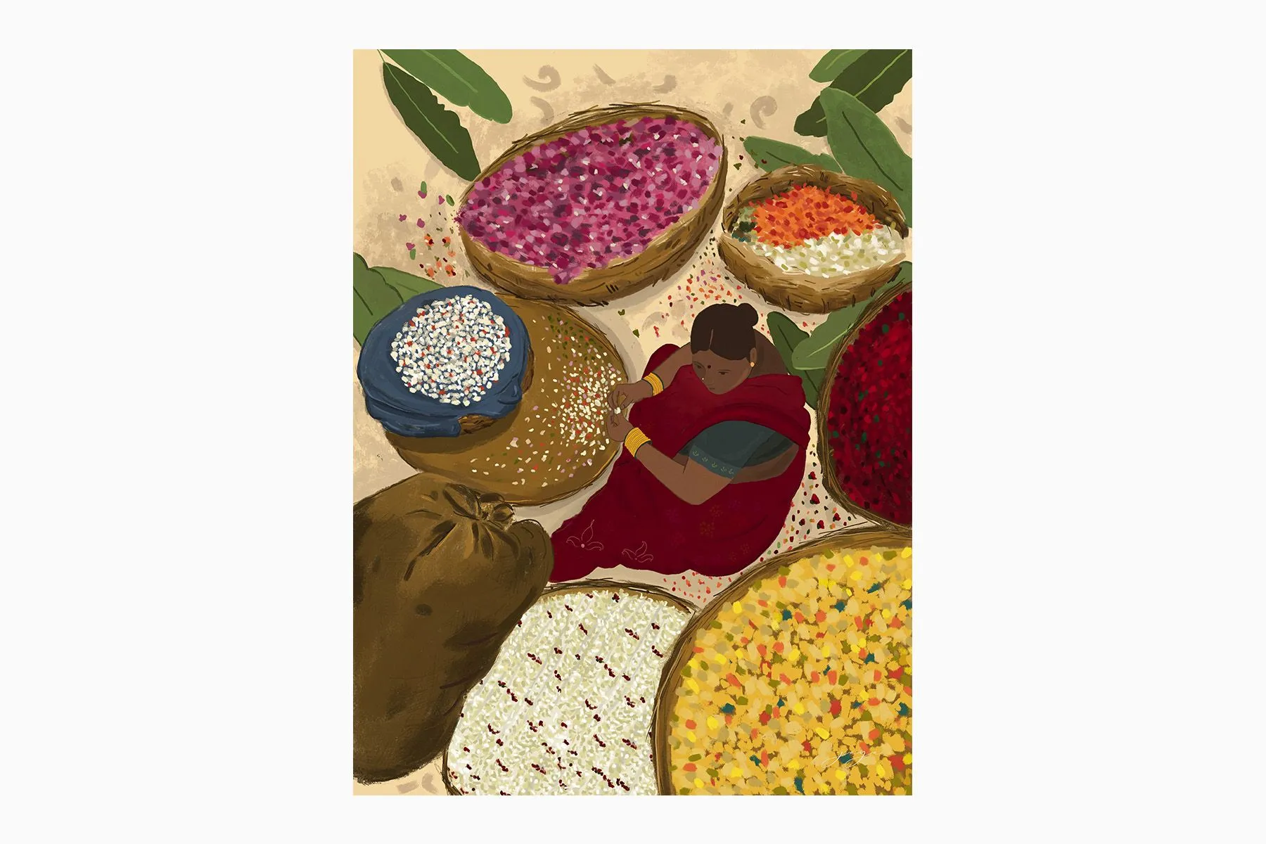 Phoolmandi I Art Print | Jaya Charan | The House Of Things