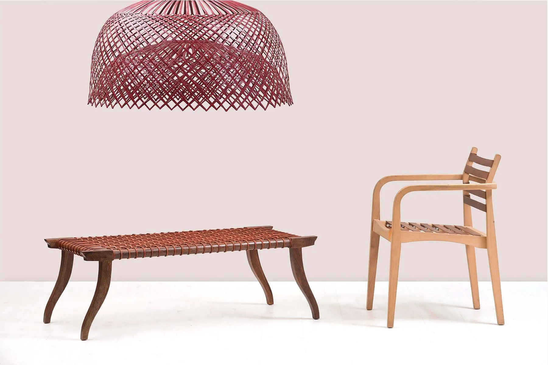 leather-strap-bench BY ANANTAYA | THE HOUSE OF THINGS