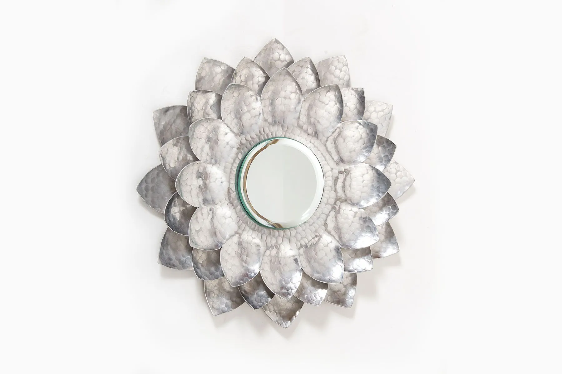 Luxe Me Lotus Mirror Silver By Anantaya | The House Of Things