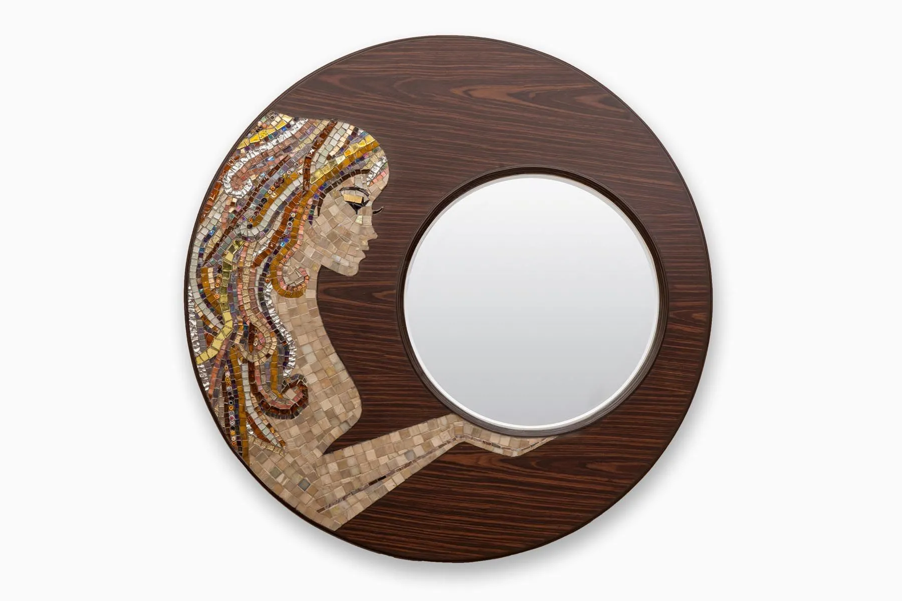 Mirror Beauty Gold Mosaic Wall Art by Vandeepp Kalra on The House of Things