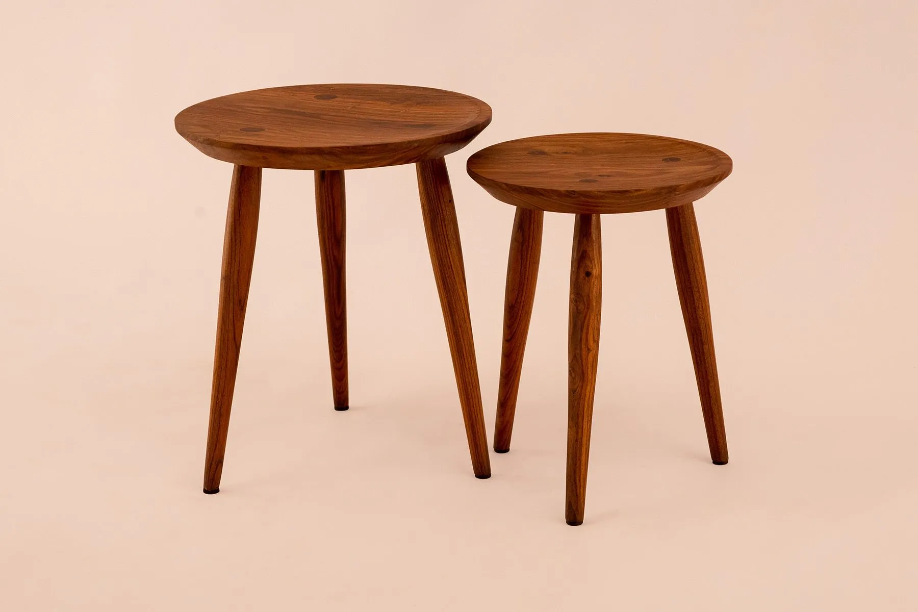 Nested Orbit Side Table - Set of 2 |Solid Bench |  The House Of Thing
