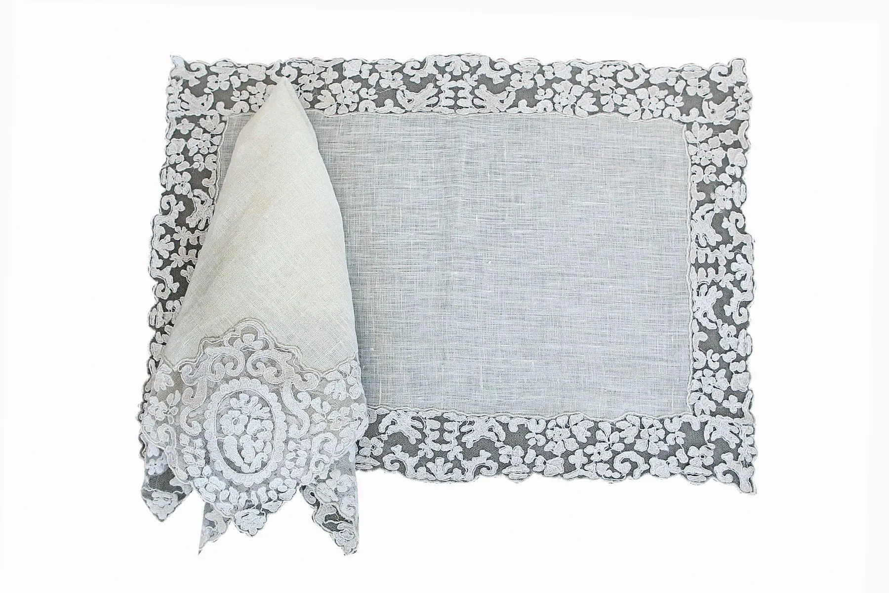 Rosa White Placemat - La Kairos | The House Of Things
