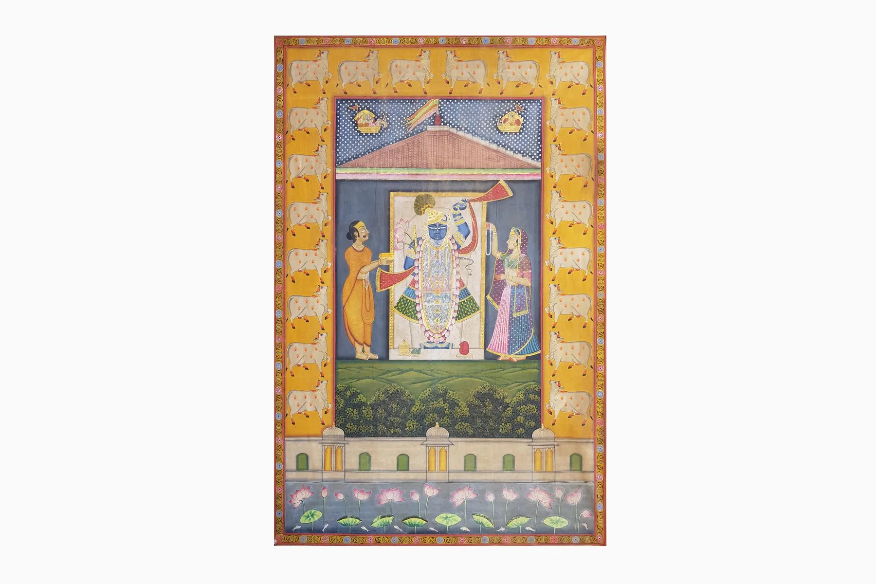 Shrinathji Manorath Pichwai Painting | Rare | The House Of Things