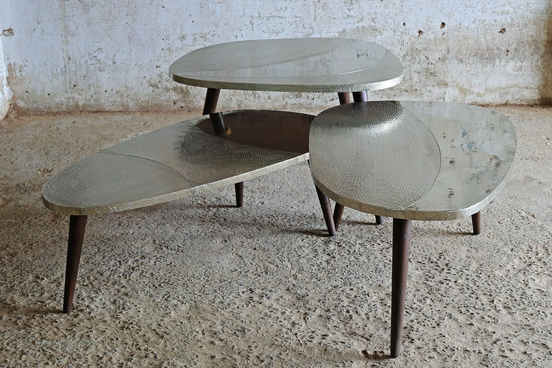 Silver Pebble Table  | This And That | The House Of Things