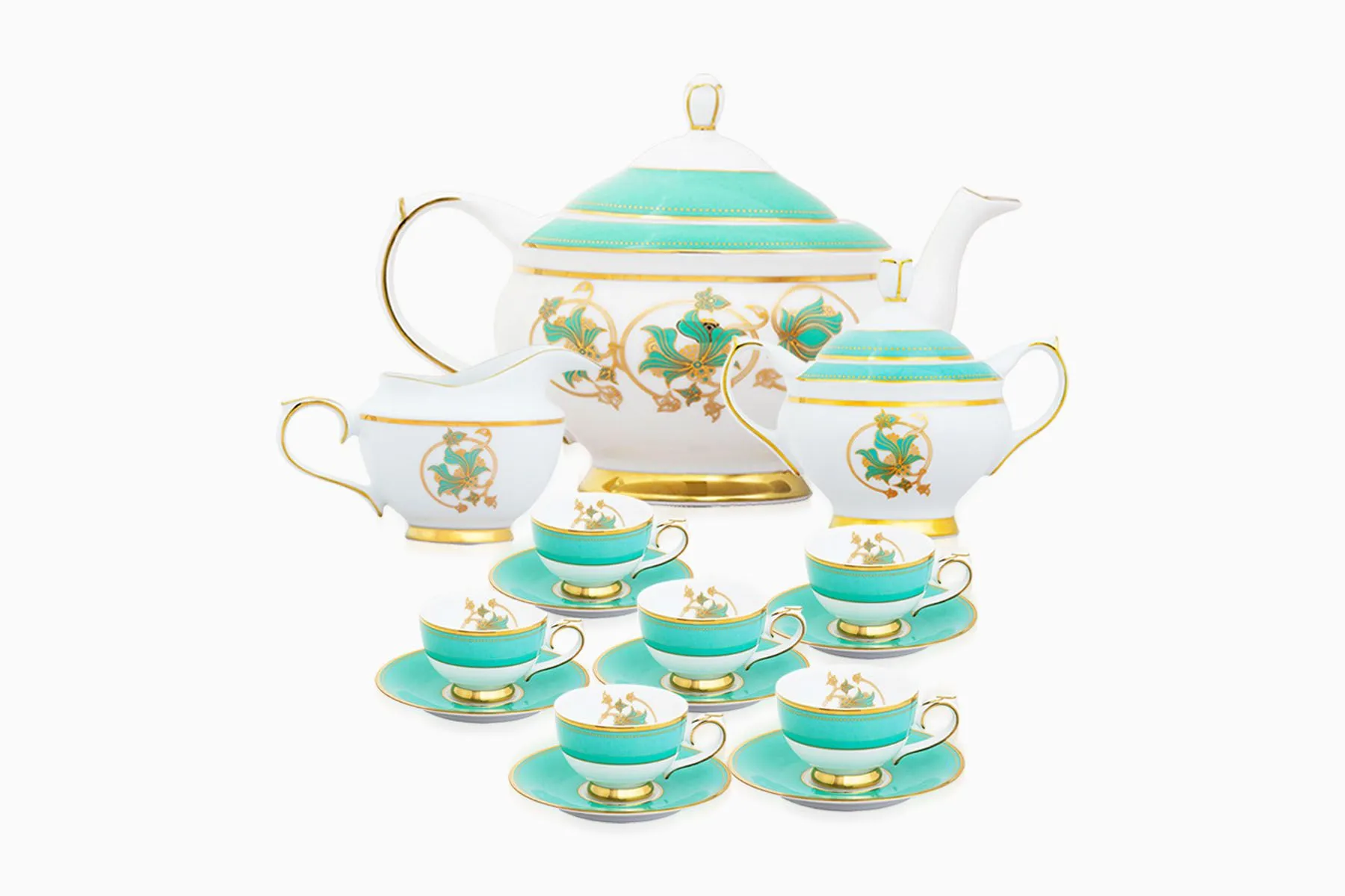 Spring in Udaipur 15 Piece Tea Set by Nishita | The House Of Things