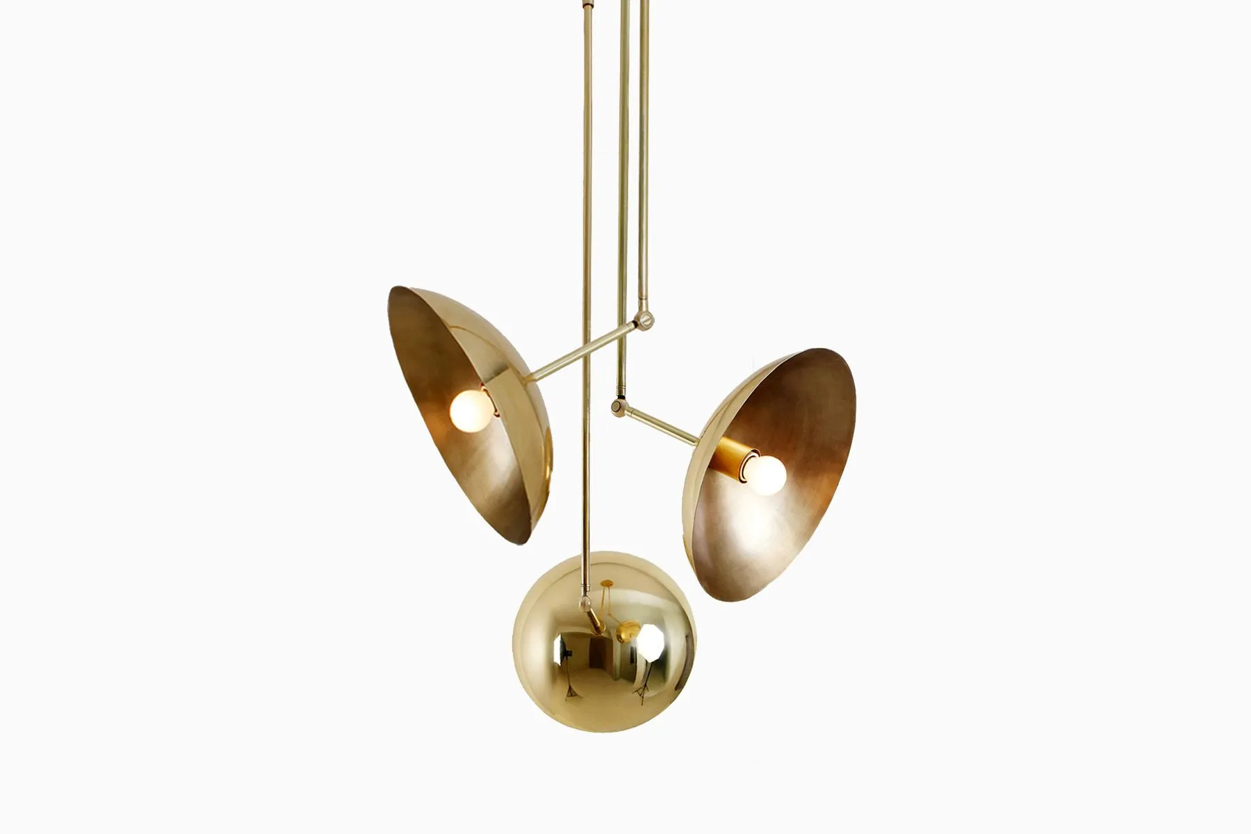 Tango 3 Brass Bowl Lamp – Handcrafted Elegance | The House of Things