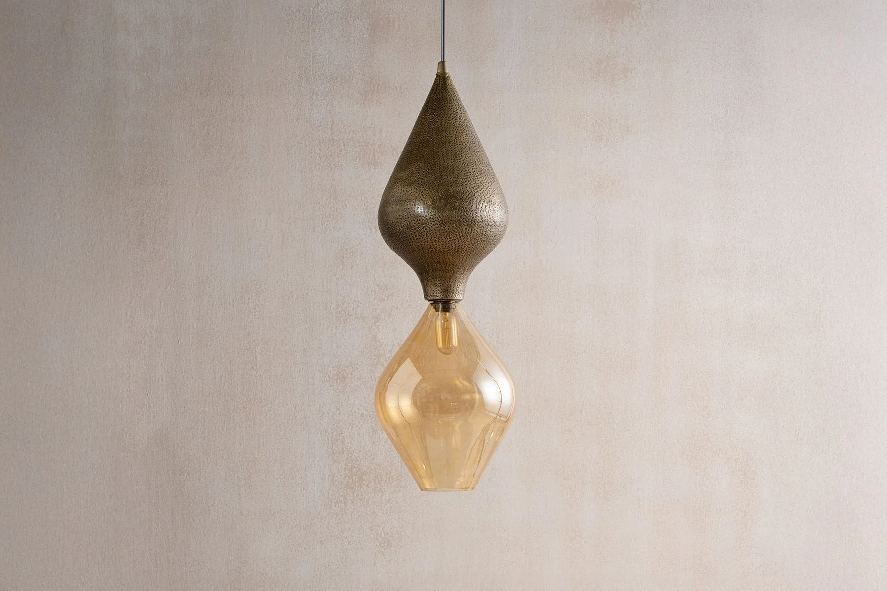 Twilight Hammered Hanging Lamp | Yaahvi By Nikita Bansal | The House Of Things