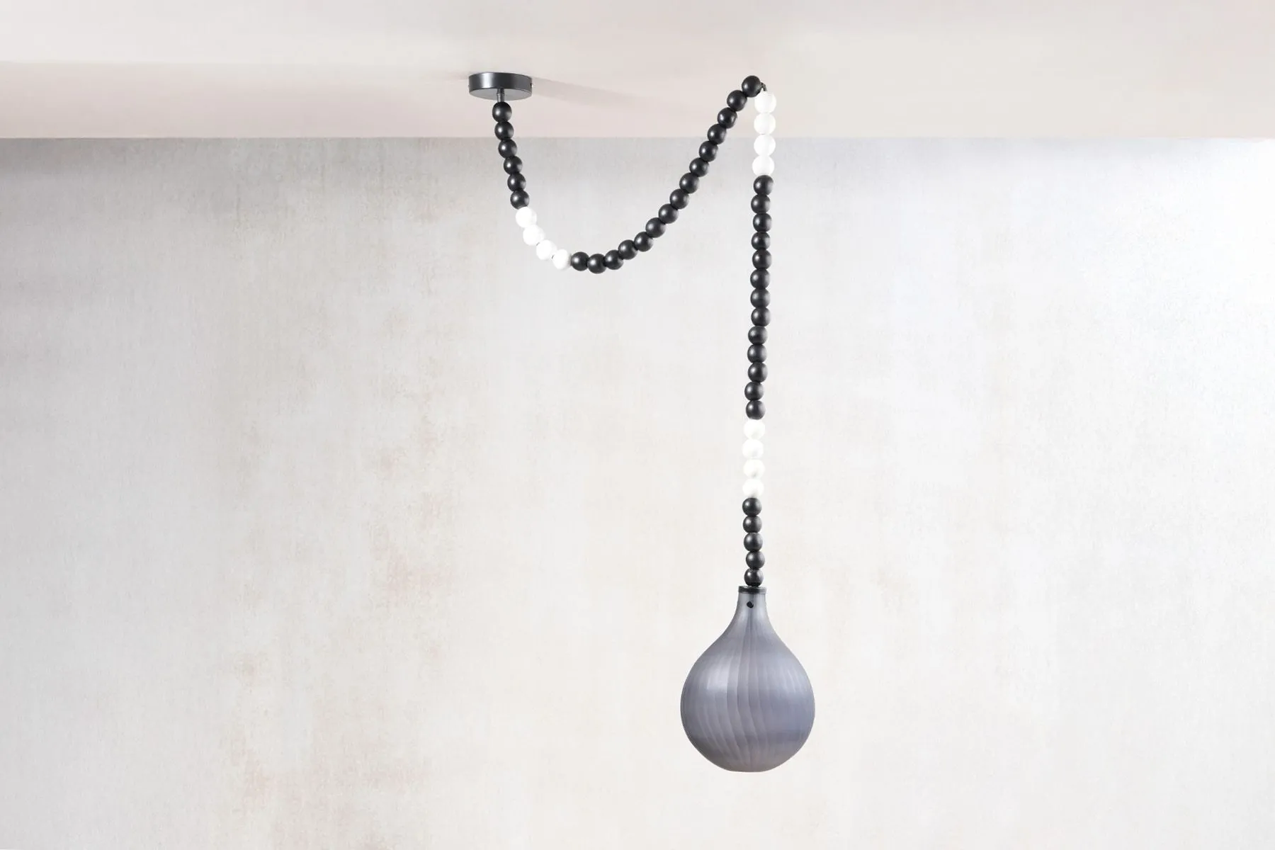 Dhara Drop Hanging Lamp Black | Yaahvi By Nikita Bansal | The House Of Things