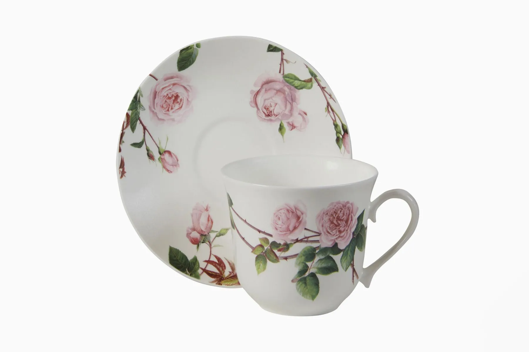 David Austen Chats Breakfast Cup & Saucer - Set of 2 - Roy Kirkham| Mon Dimora | The House Of Things