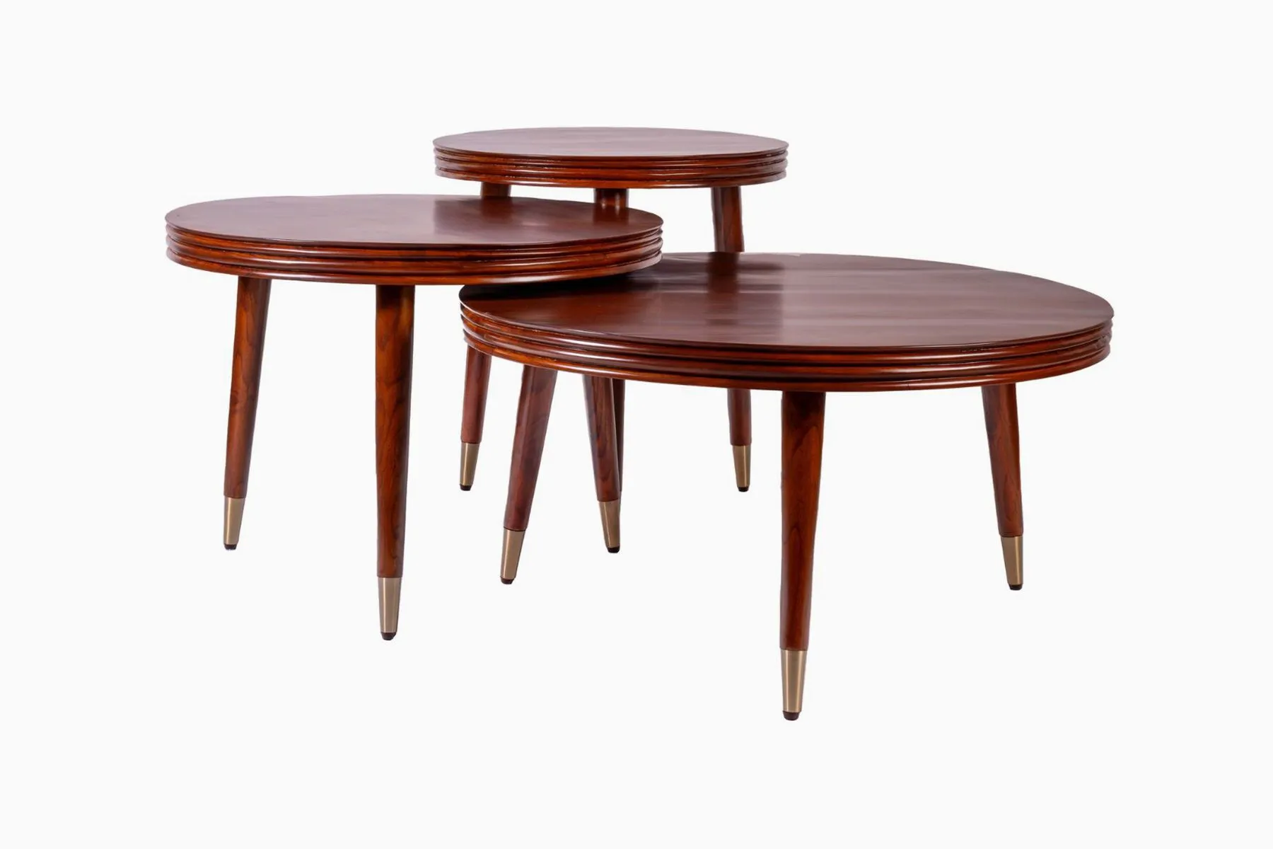 Trilaya Teakwood Nesting Tables - Set of 3| Opaque Studio | The House Of Things