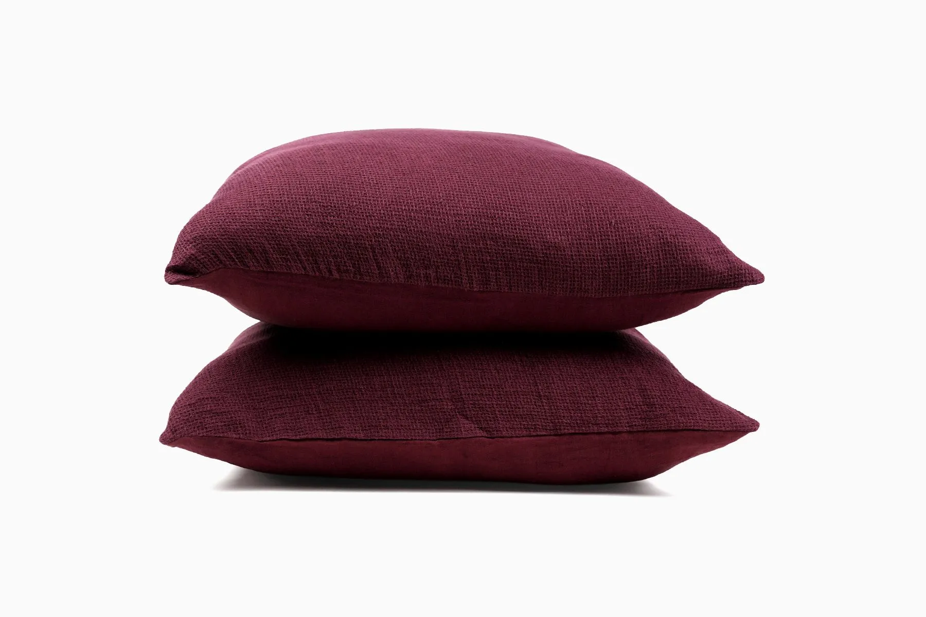 Waffle Shams - Set of 2| Linen Leaf| The House Of Things