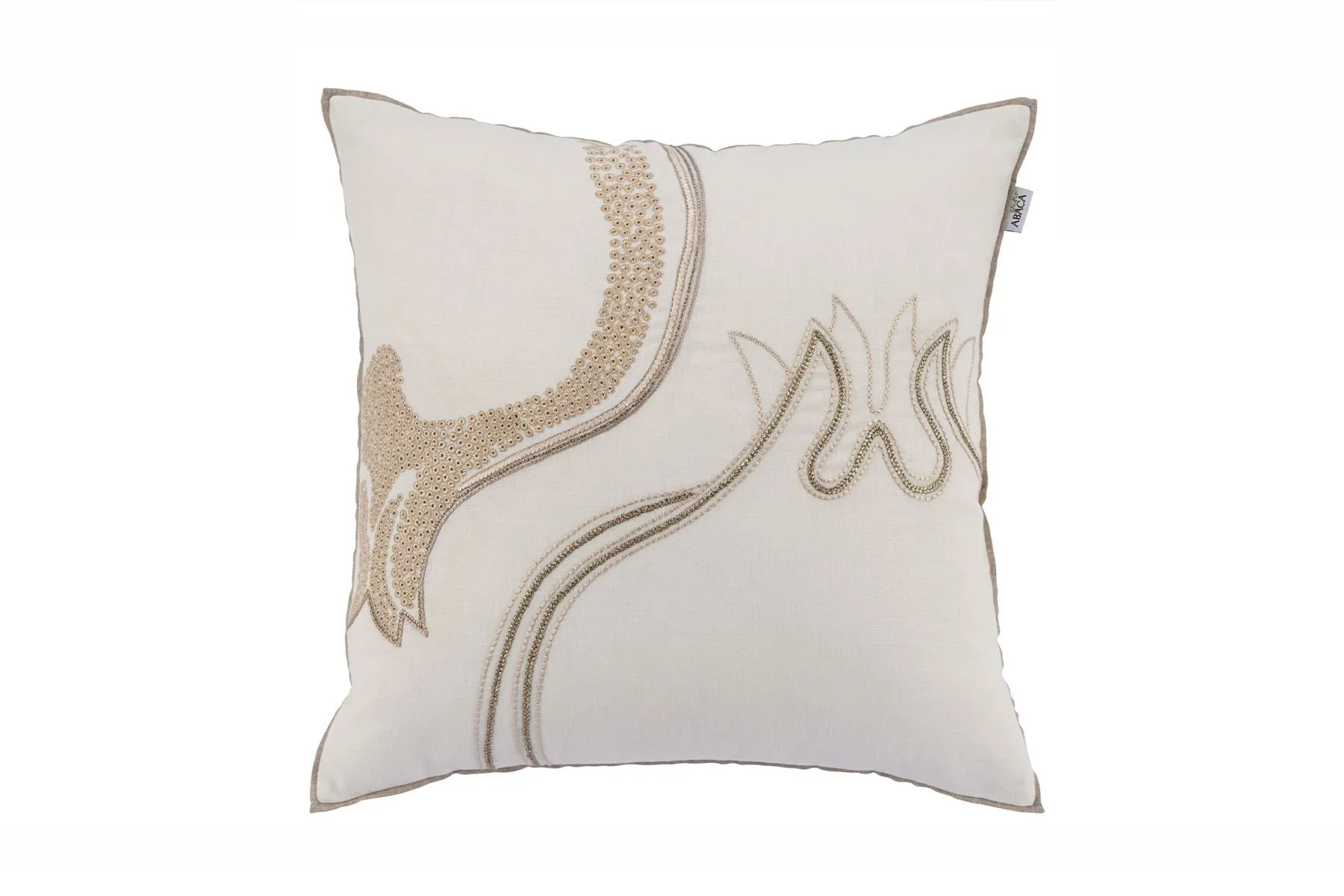 Pomo Elgant White Cushion Cover|Studio Abaca| The House Of Things